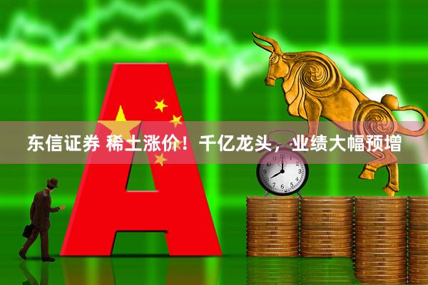 东信证券 稀土涨价！千亿龙头，业绩大幅预增